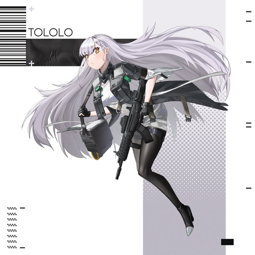 ak-alfa and tololo (girls' frontline and 1 more) drawn by yitiaoyuwe