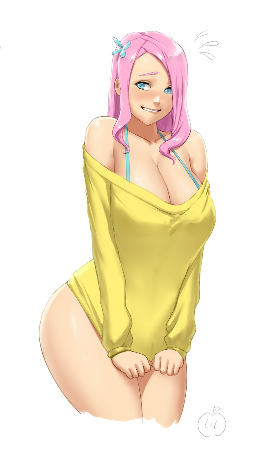 fluttershy (my little pony and 1 more) drawn by lvl_(sentrythe2310)