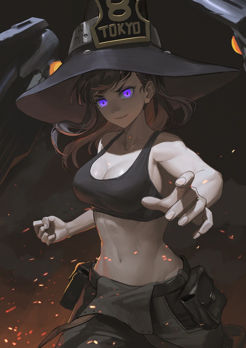 maki oze (en'en no shouboutai) drawn by ttk_(kirinottk)