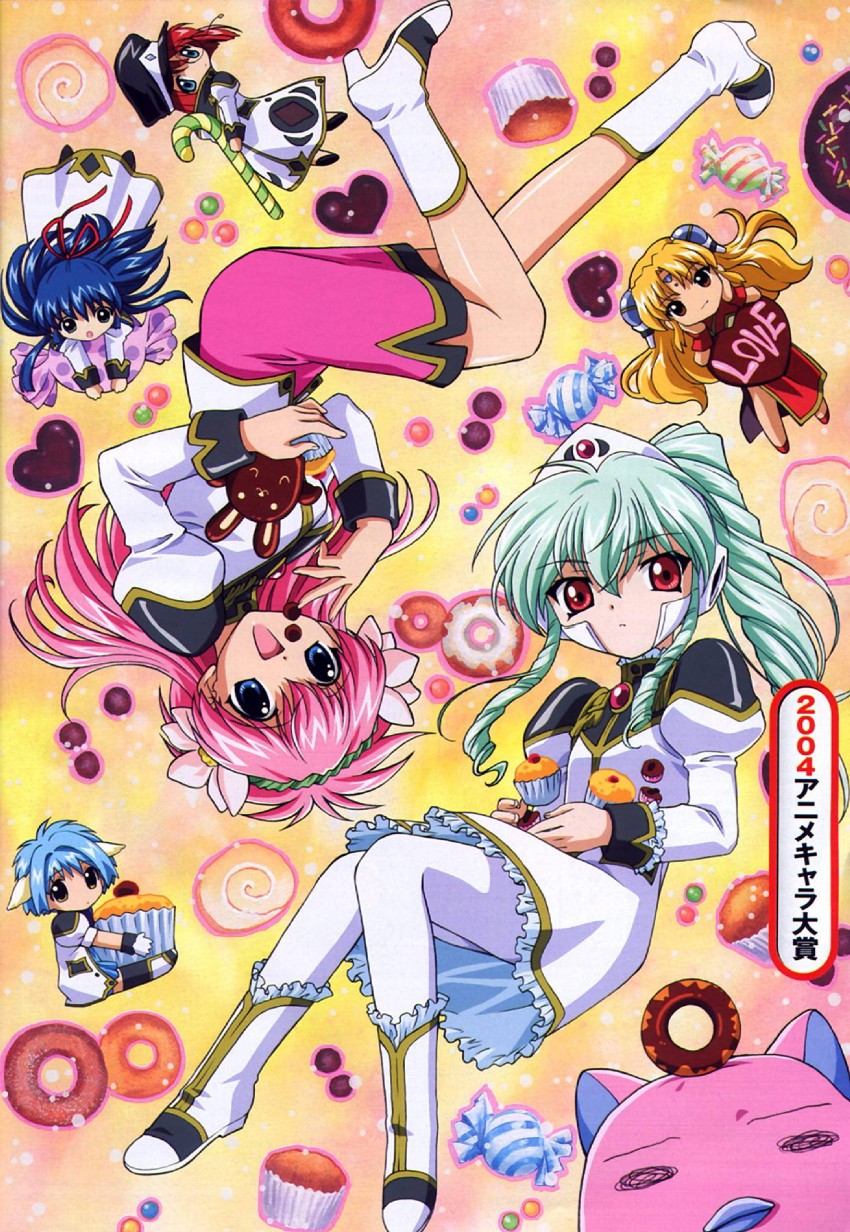 milfeulle sakuraba, mint blancmanche, ranpha franboise, forte stollen, karasuma chitose, and 1 more (galaxy angel)