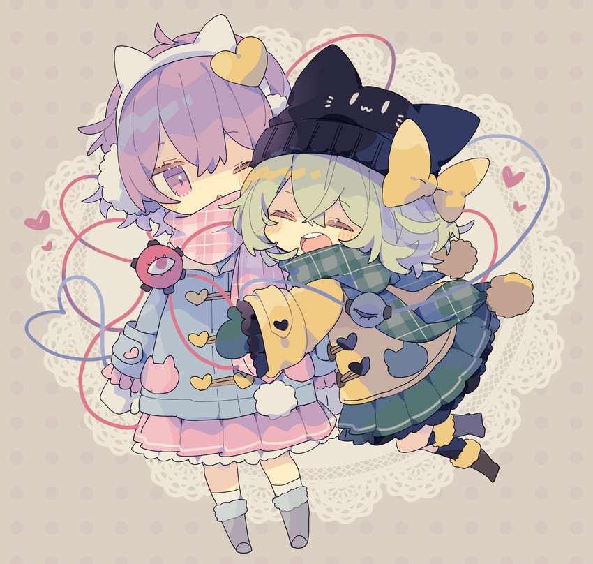 komeiji koishi and komeiji satori (touhou) drawn by nikorashi-ka