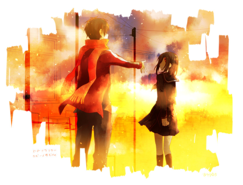 tateyama ayano and kisaragi shintarou (kagerou project) drawn by asahimachi
