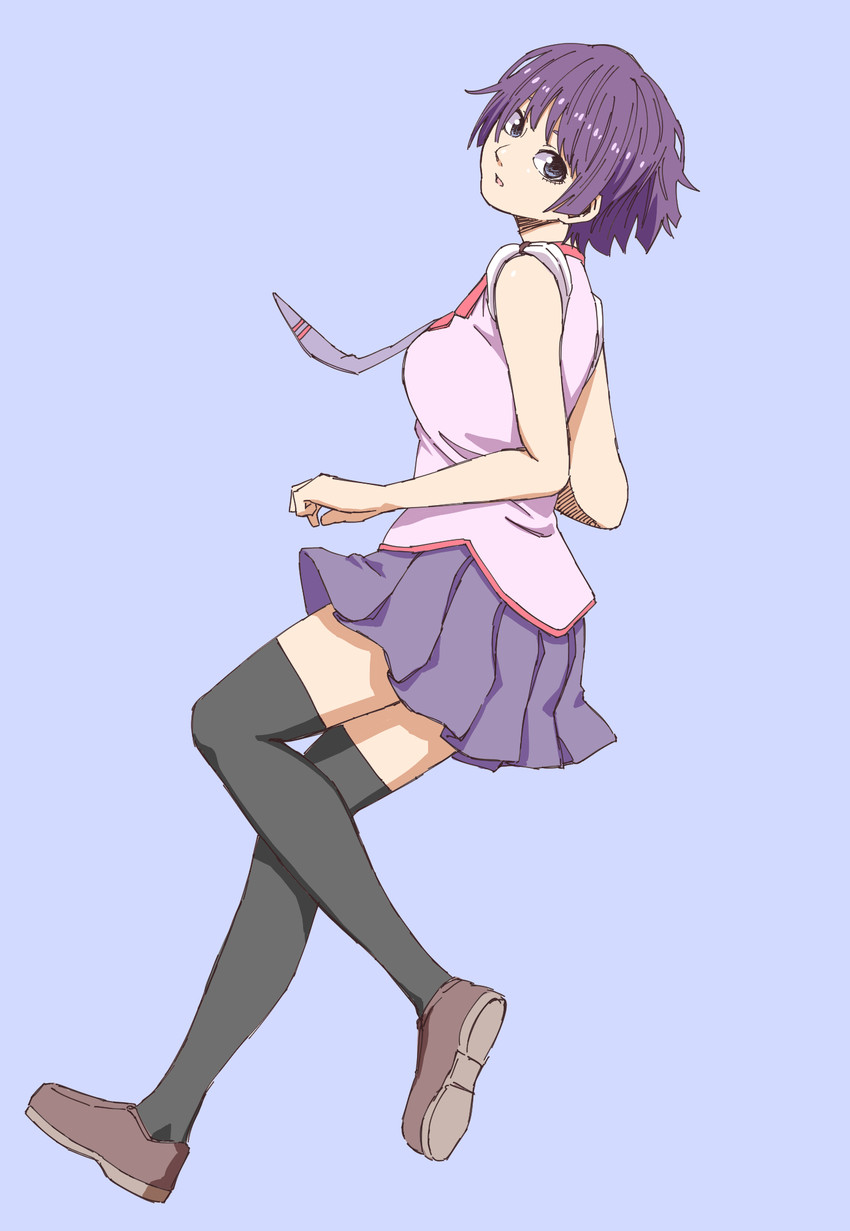 senjougahara hitagi (monogatari) drawn by tuskryo