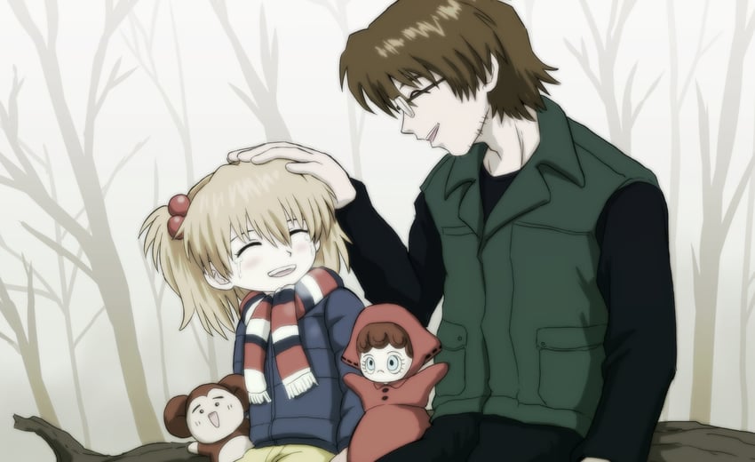 souryuu asuka langley and aida kensuke (neon genesis evangelion and 2 more) drawn by amai_yadoraki
