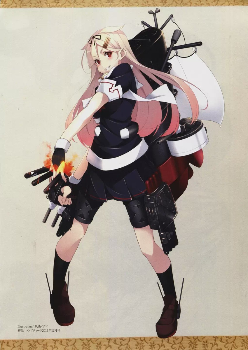 yuudachi and yuudachi kai ni (kantai collection) drawn by kujou_ichiso