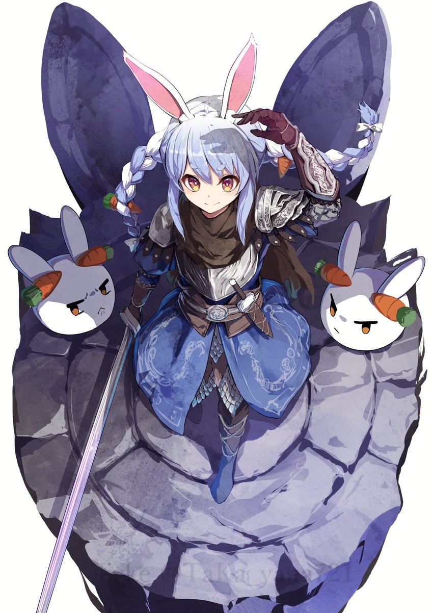usada pekora, pekomon, and wylder (hololive and 2 more) drawn by taka.yana