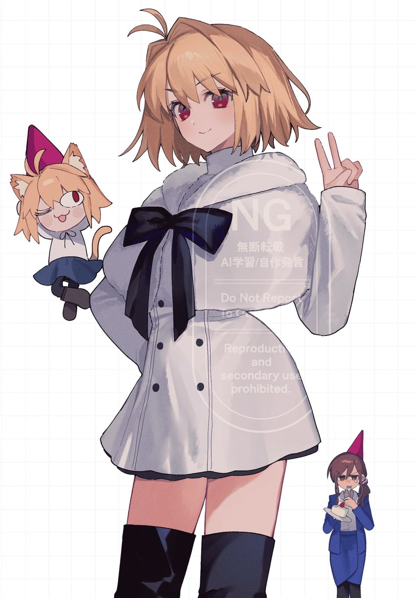 arcueid brunestud, neco-arc, and noel (tsukihime) drawn by uxco0