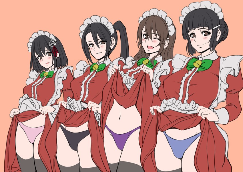 ashigara, haguro, nachi, and myoukou (kantai collection) drawn by arekishi_raiho
