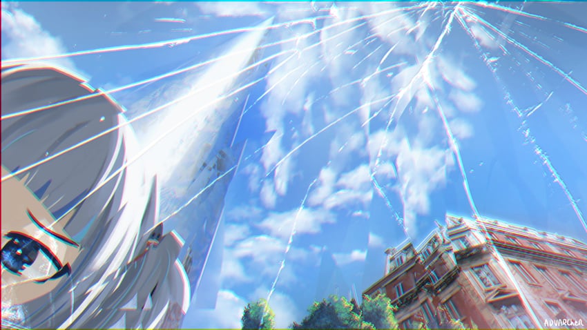 gawr gura (hololive and 1 more) drawn by advarcher