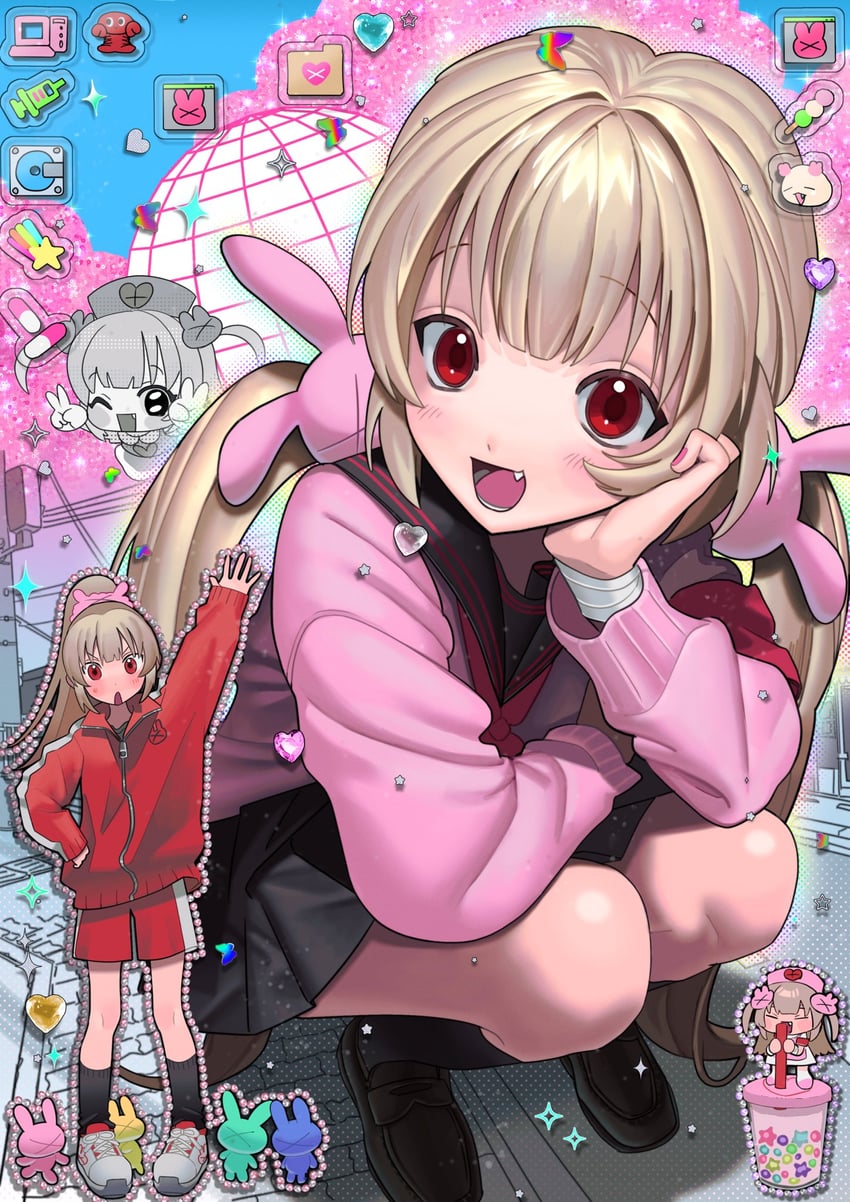 natori sana (sana channel) drawn by poin_(goruchopame)