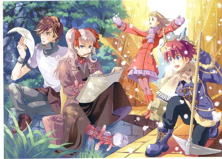 yulie ahtreide, raquel applegate, jude maverick, and arnaud g. vasquez (wild arms and 1 more) drawn by ooba_wakako