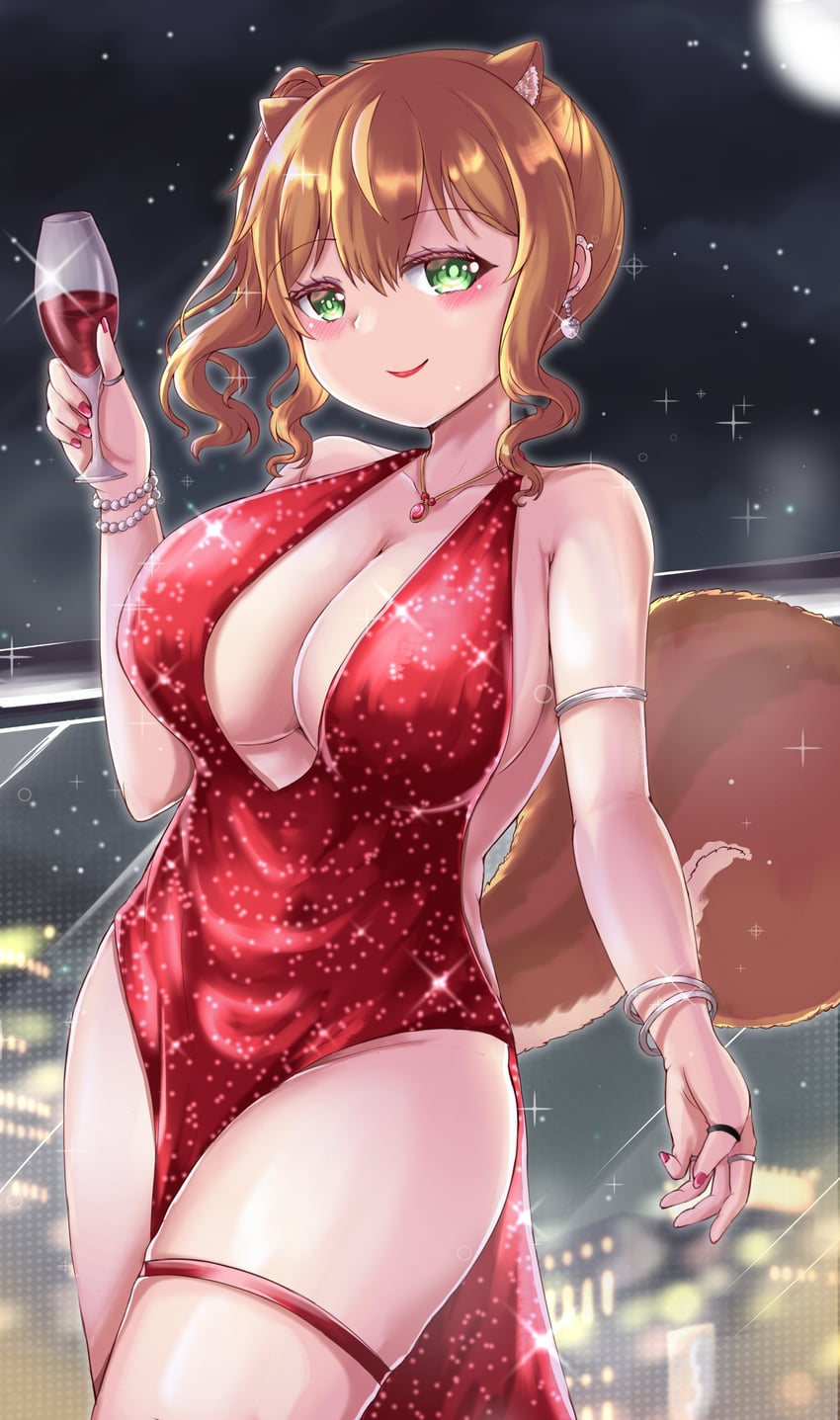 ayunda risu (hololive and 1 more) drawn by lovejuice_(elmokun_moe)