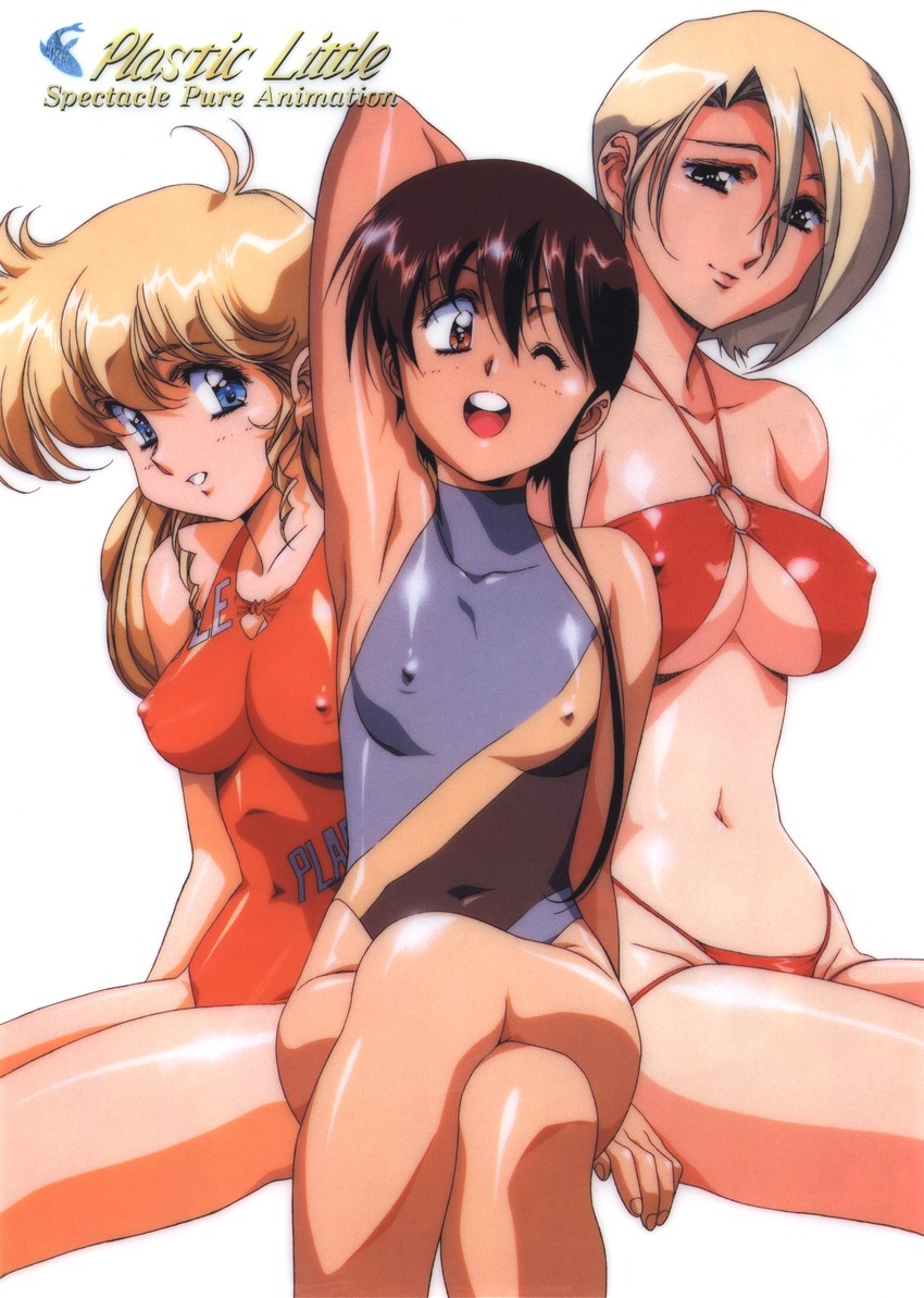 tita mu koshigaya, mei lin jones, and ellyse aldomordish (plastic little) drawn by urushihara_satoshi