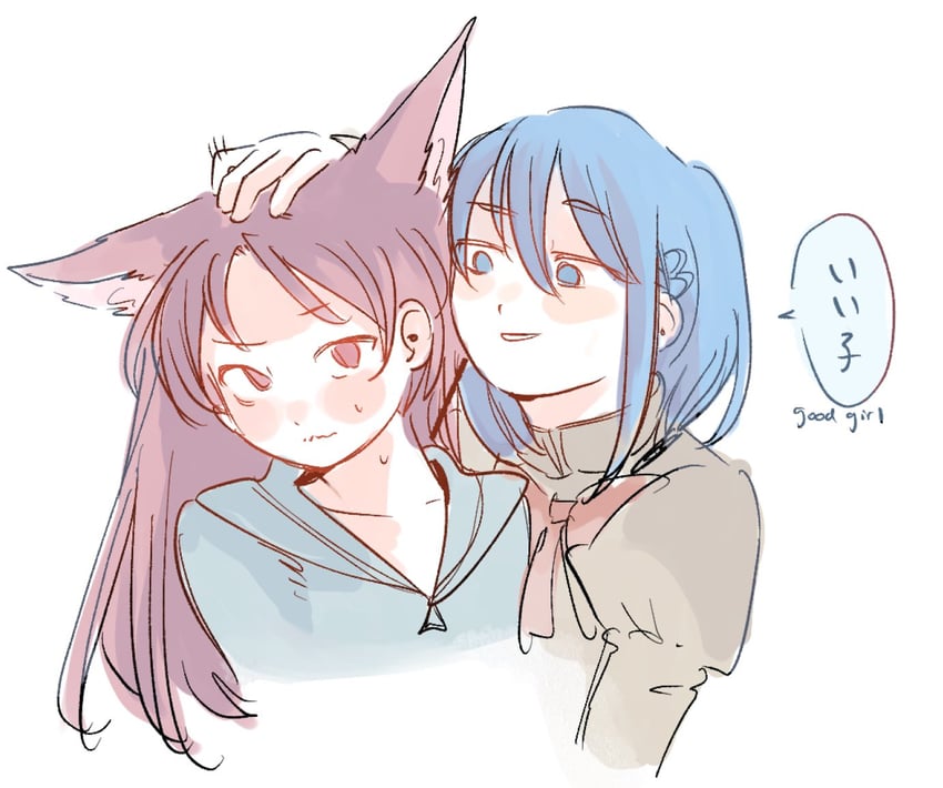 miki sayaka and sakura kyoko (mahou shoujo madoka magica) drawn by mermaidcandle
