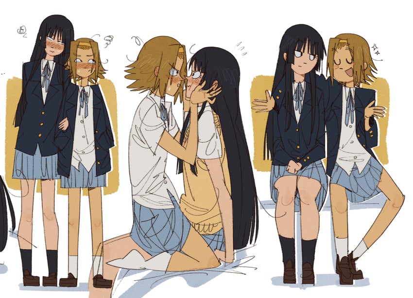 akiyama mio and tainaka ritsu (k-on!) drawn by gutalalaman