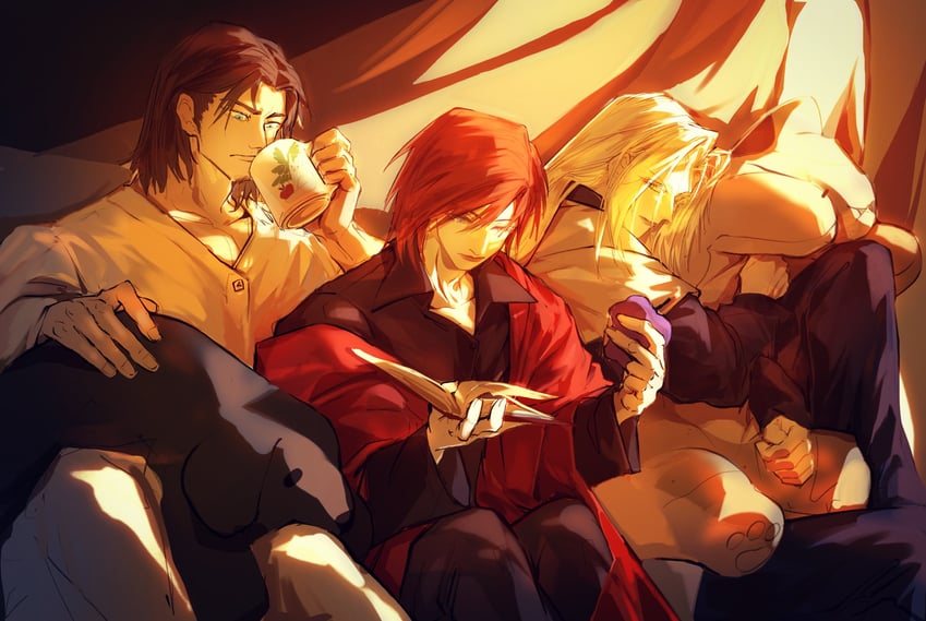 sephiroth, genesis rhapsodos, and angeal hewley (final fantasy and 2 more) drawn by kimberlysc91322
