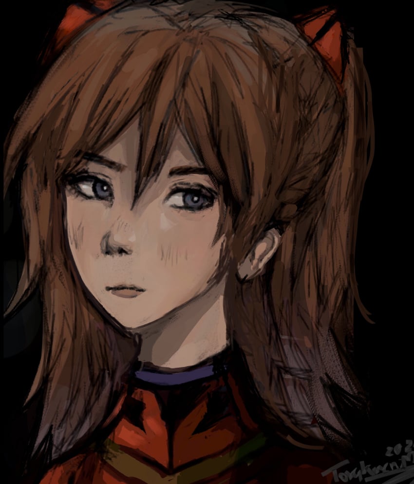 souryuu asuka langley and eva 02 (original and 3 more)