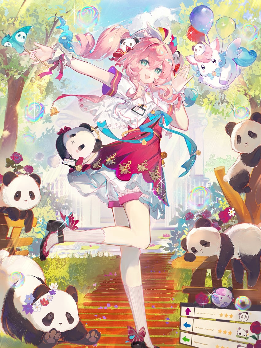 hyacine and little ica (honkai and 1 more) drawn by qianqianjie