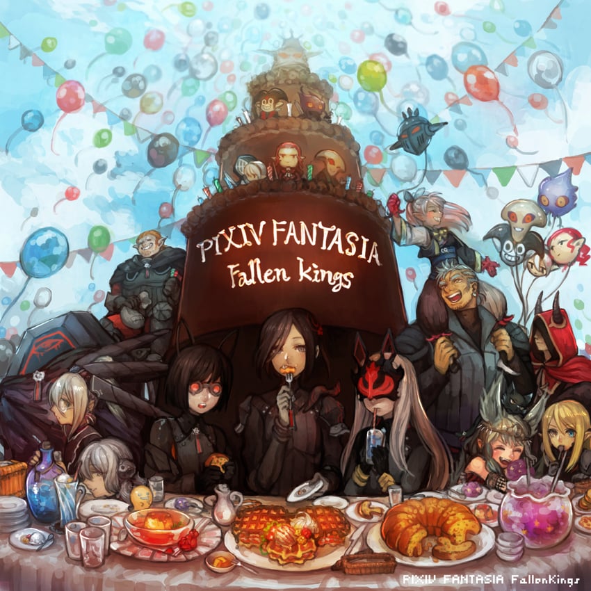 pixiv fantasia and 1 more drawn by akaneko_(redakanekocat)