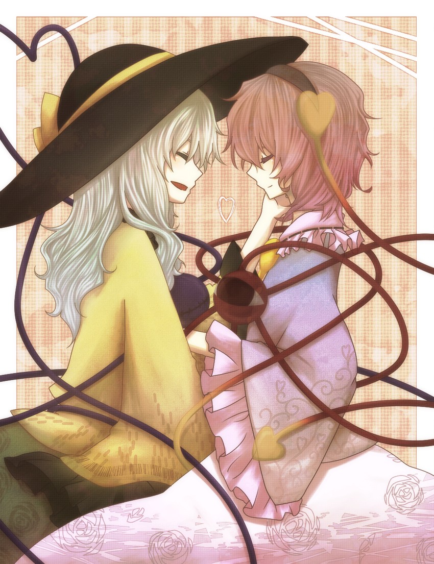 komeiji koishi and komeiji satori (touhou) drawn by ice_(aitsugai)