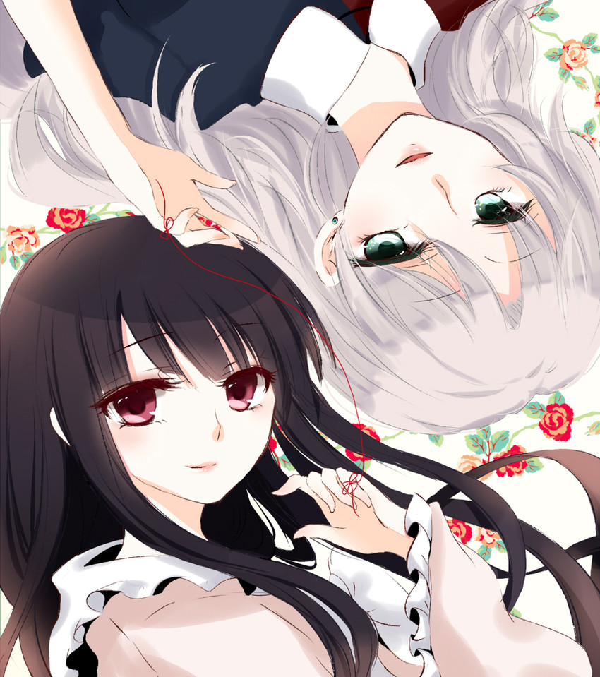 houraisan kaguya and yagokoro eirin (touhou) drawn by sui_(camellia)