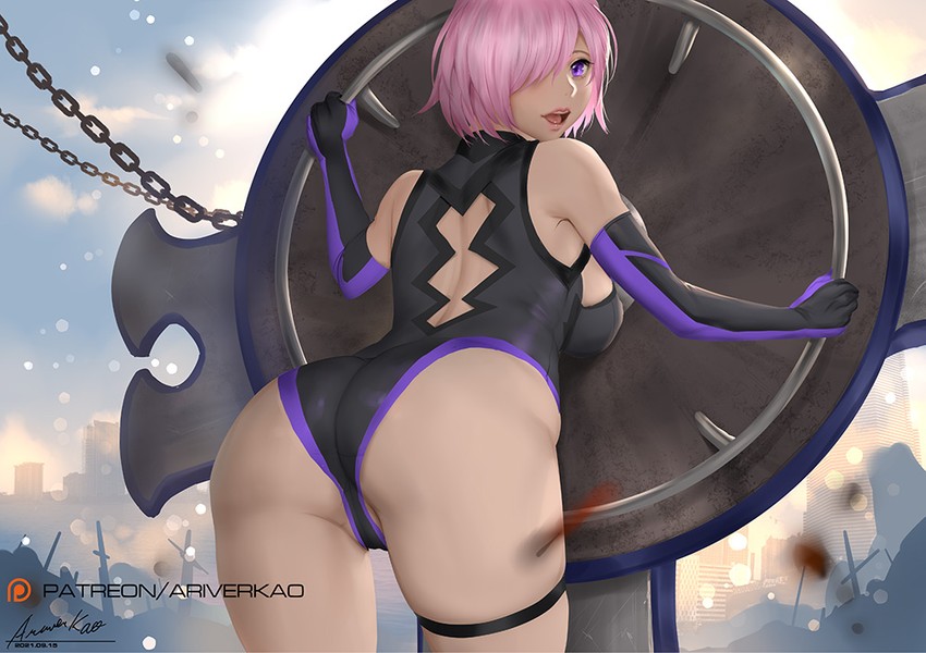 mash kyrielight (fate and 1 more) drawn by ariverkao