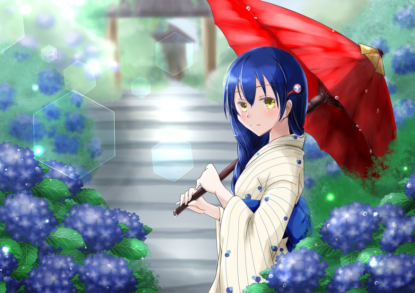 sonoda umi (love live! and 1 more) drawn by kobayashi_nyoromichi