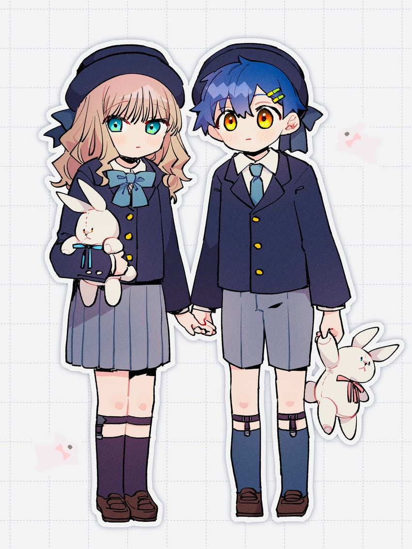 minami yume and asanaka yomogi (gridman universe and 1 more) drawn by gorillapan_z