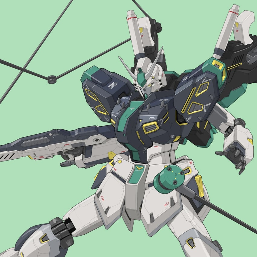 nu gundam mp type (gundam and 2 more) drawn by bmwsb0