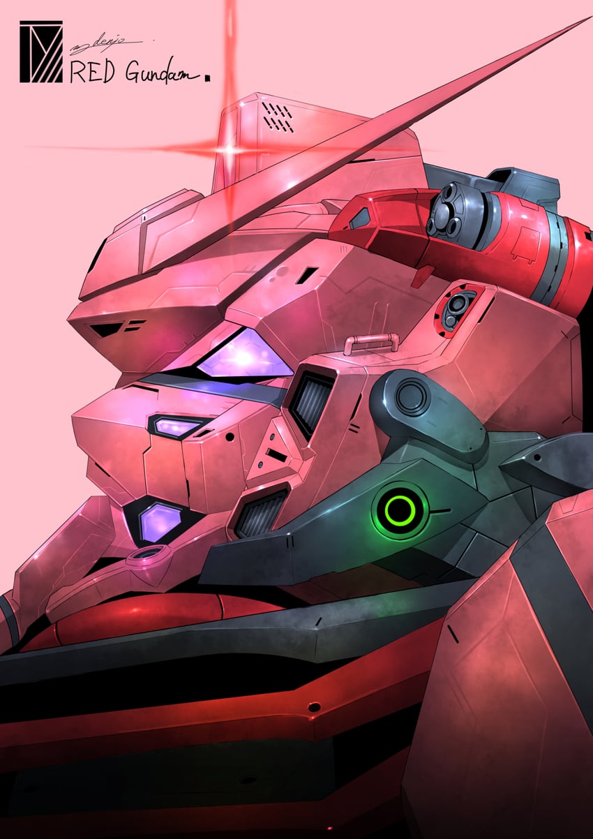 red gundam (gundam and 1 more) drawn by denjyou23
