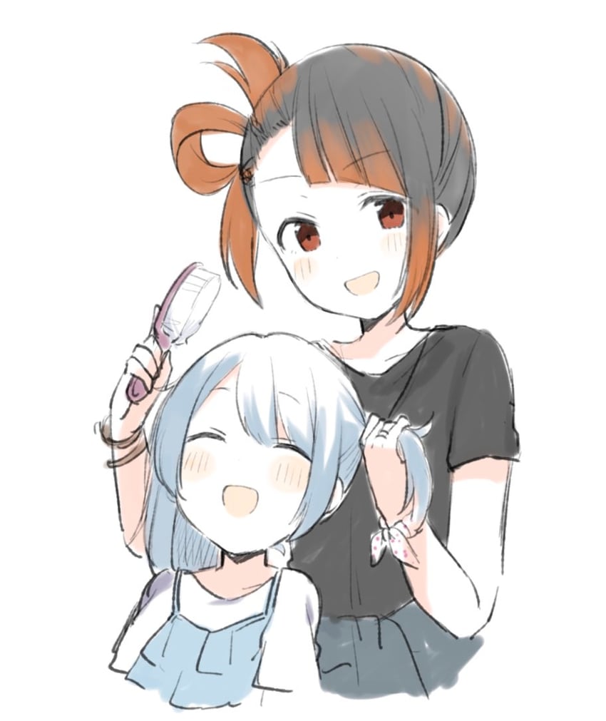 ooba juri and kasane ao (mahou shoujo madoka magica and 1 more) drawn by fujishiro_emyu