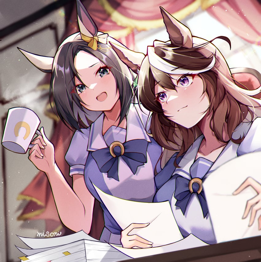 symboli rudolf and air groove (umamusume) drawn by misoni_(mi_so_ni_t)