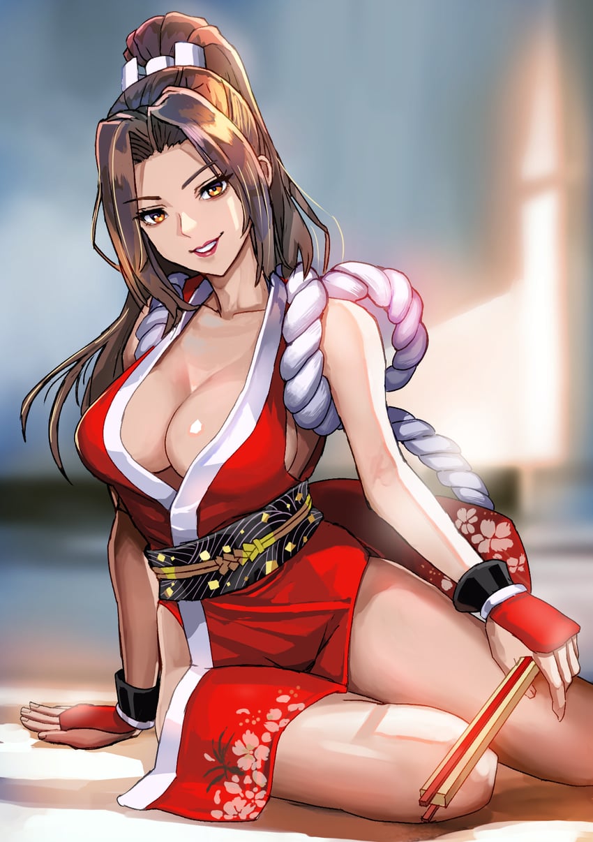 shiranui mai (the king of fighters and 1 more) drawn by yukinoshin_f