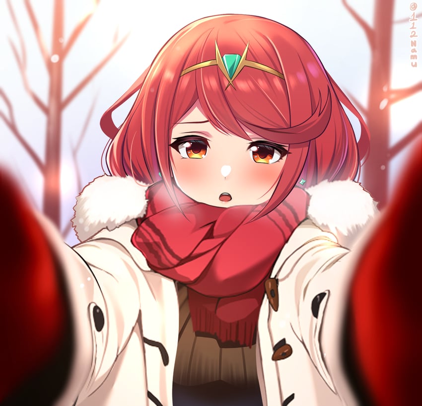 pyra (xenoblade chronicles and 1 more) drawn by namu_(112namu)