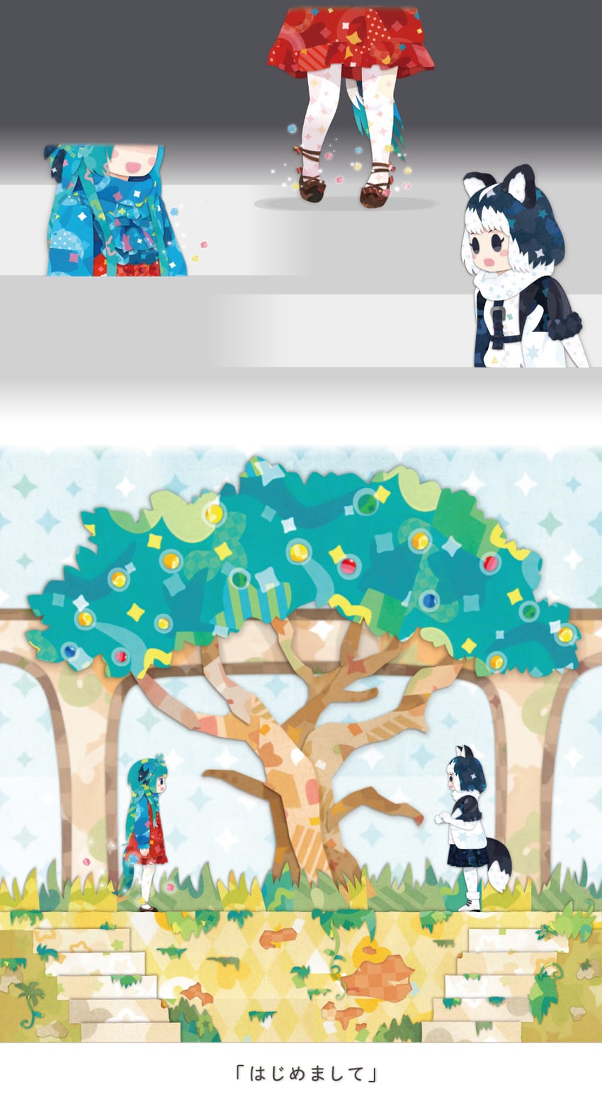 siberian husky and resplendent quetzal (kemono friends) drawn by kikuchi_milo