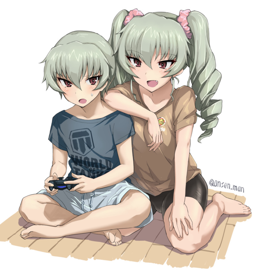 anchovy (original and 2 more) drawn by onsen_man