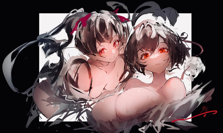 shameimaru aya and himekaidou hatate (touhou) drawn by po_(anhk5528)