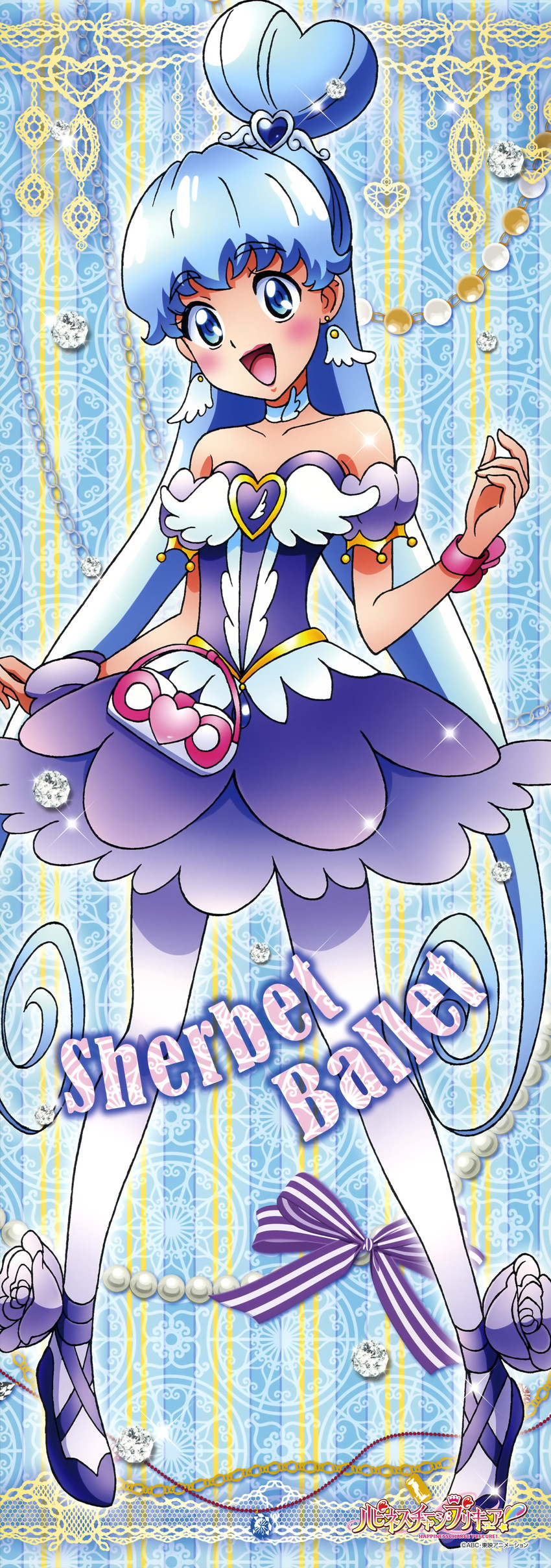 shirayuki hime and cure princess (precure and 1 more) drawn by satou_masayuki