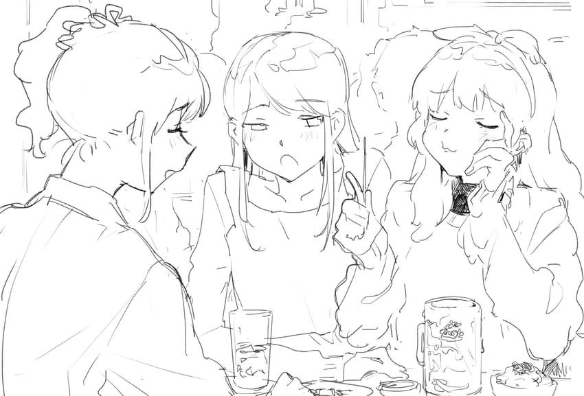 hoshimiya ichigo, kiriya aoi, and shibuki ran (aikatsu!) drawn by suiso_(owp)