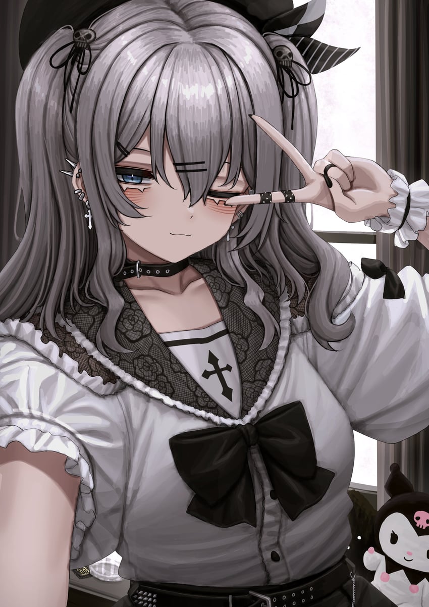 kashima and kuromi (kantai collection and 2 more) drawn by lobsteranian