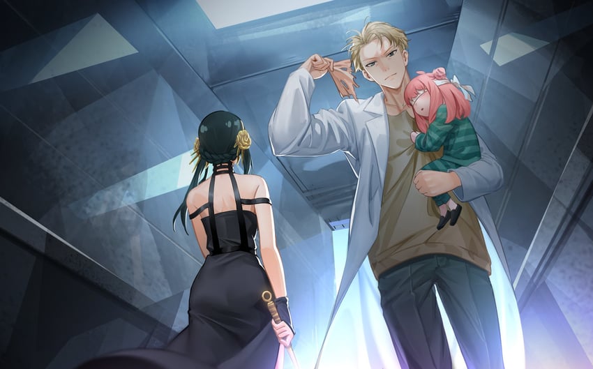 yor briar, anya, and twilight (spy x family) drawn by buzhi182663