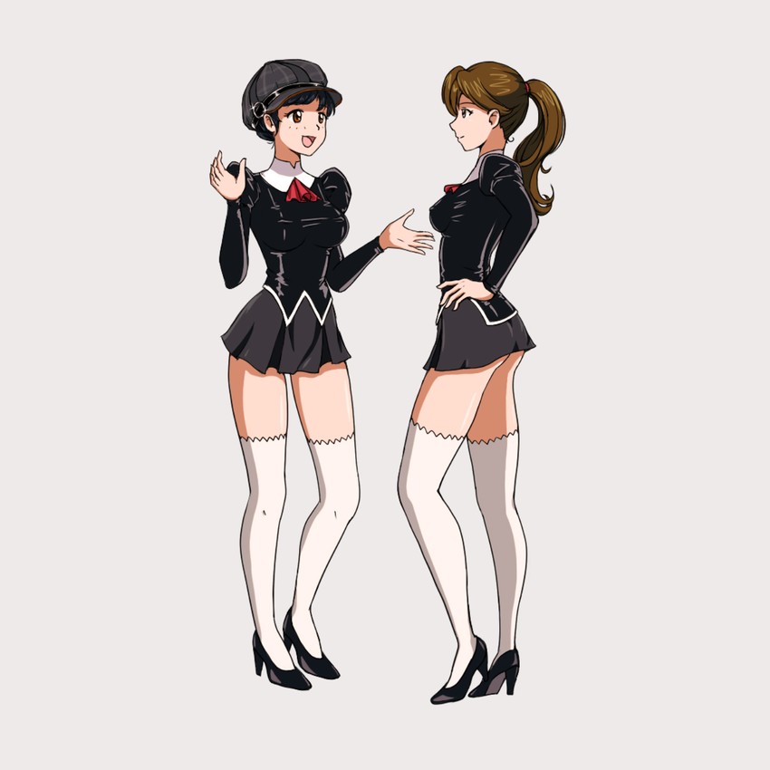 black delmo (aika and 1 more) drawn by turnip007