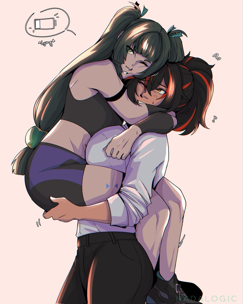 zhu yuan and qingyi (zenless zone zero) drawn by hadalogic