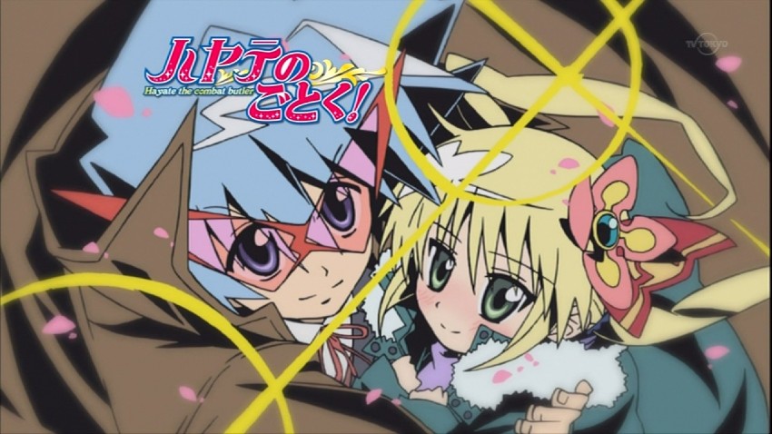 sanzen'in nagi and ayasaki hayate (tengen toppa gurren lagann and 1 more)