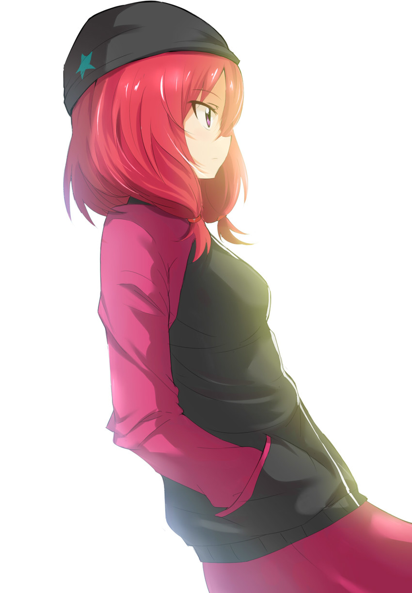 nishikino maki (love live! and 1 more) drawn by caibao_return