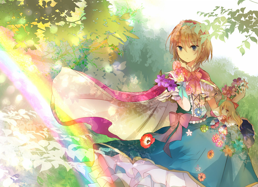 alice margatroid and shanghai doll (touhou) drawn by kazu_(muchuukai)