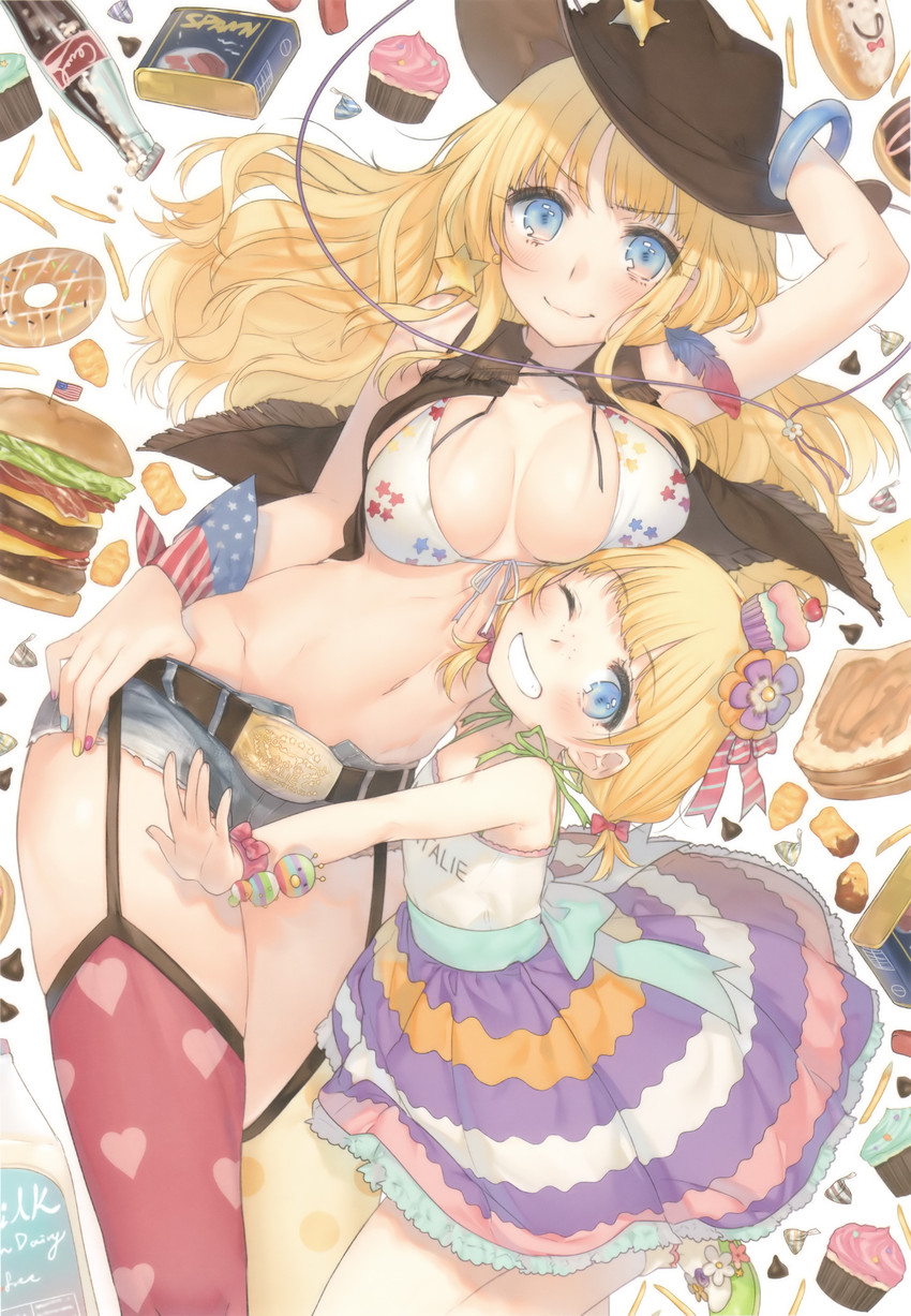 bekki natsumi and jane natalie hansen iii (coca-cola and 1 more) drawn by kippu
