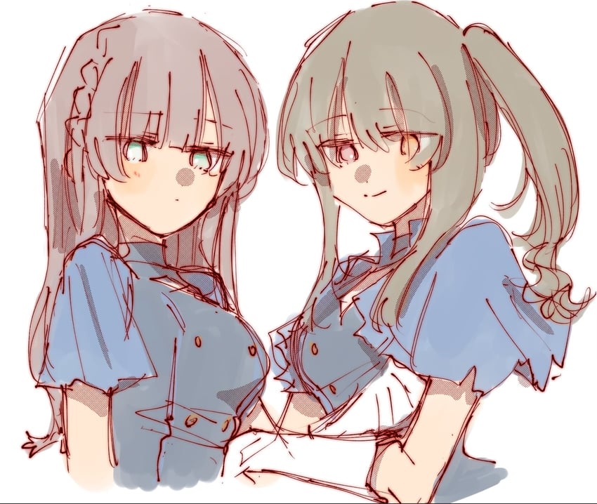 kuo shenlin and wang yujia (assault lily) drawn by rui_rui_rui0122