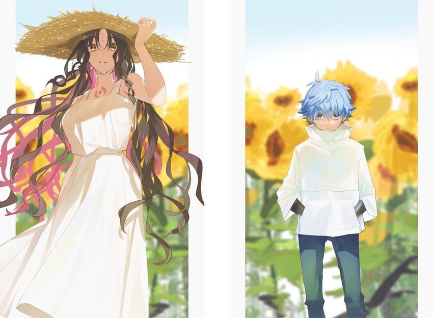 sessyoin kiara and hans christian andersen (fate and 3 more) drawn by hino_hinako