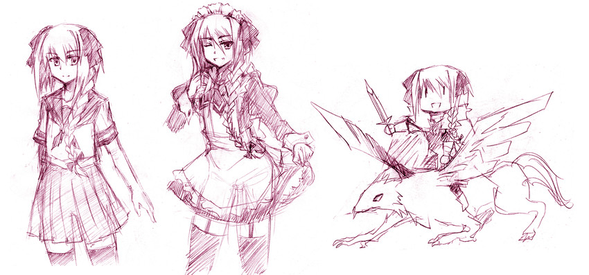 astolfo and hippogriff (fate and 1 more) drawn by wizs